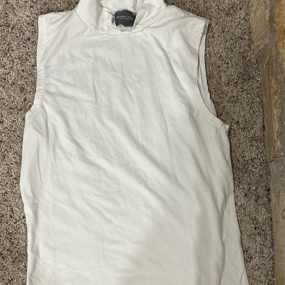 Olivia Rae White Sleeveless Top